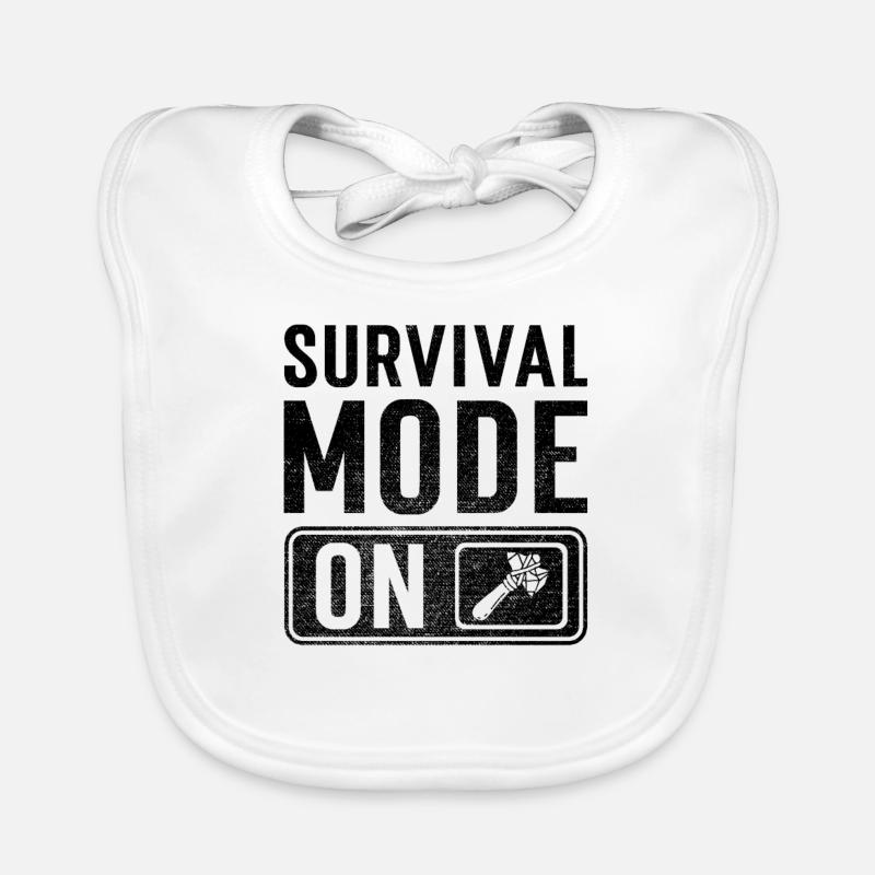 Mode Survie activé Bavoir bio Bébé