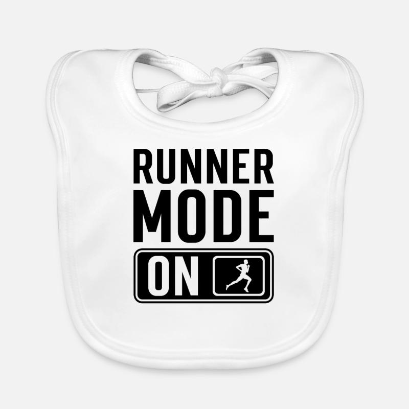 Läufer Spruch Baby Bio-Lätzchen