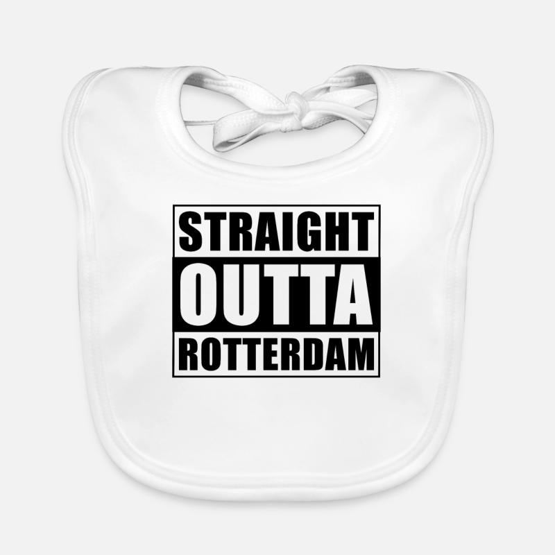 Straight outta Rotterdam Baby Bio-Lätzchen