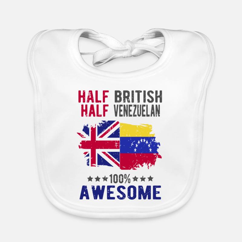 Halb Brite Halb Venezolaner Baby Bio-Lätzchen