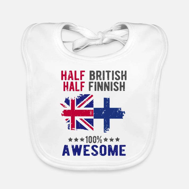Half British Half Finn Organic Baby Bibs