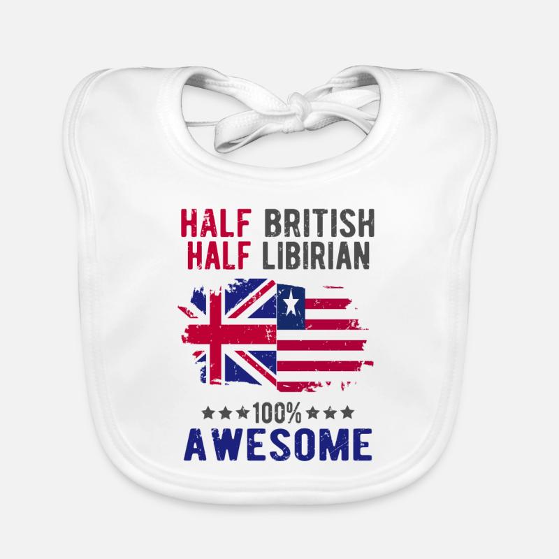 Half British Half Libyan Organic Baby Bibs