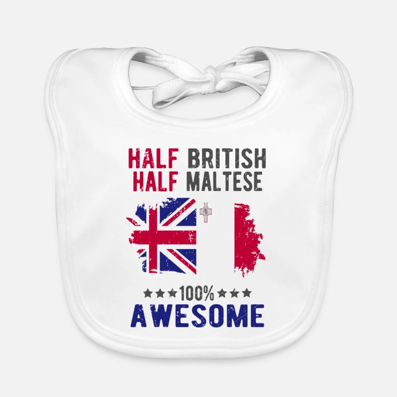 Half British Half Mateser Organic Baby Bibs