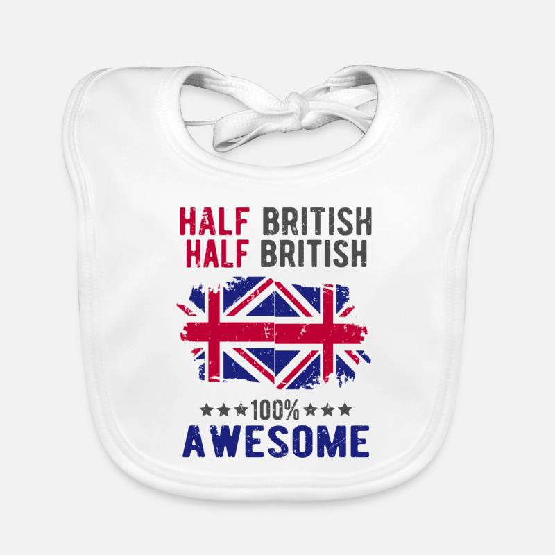 Moitié britannique moitié britannique Bavoir bio Bébé