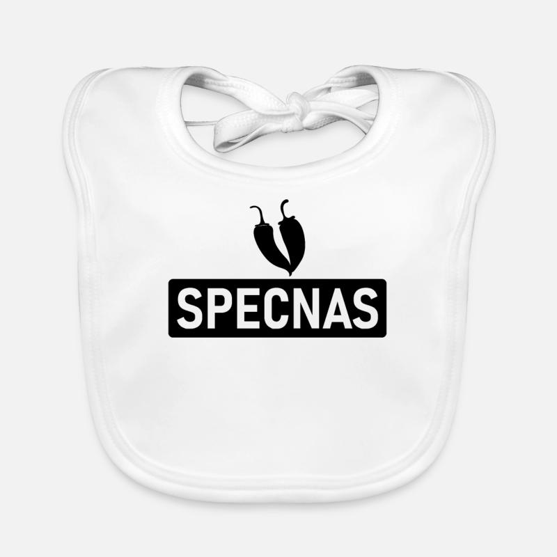 Specnas - Unité spéciale pour Speca - Bavoir bio Bébé - blanc