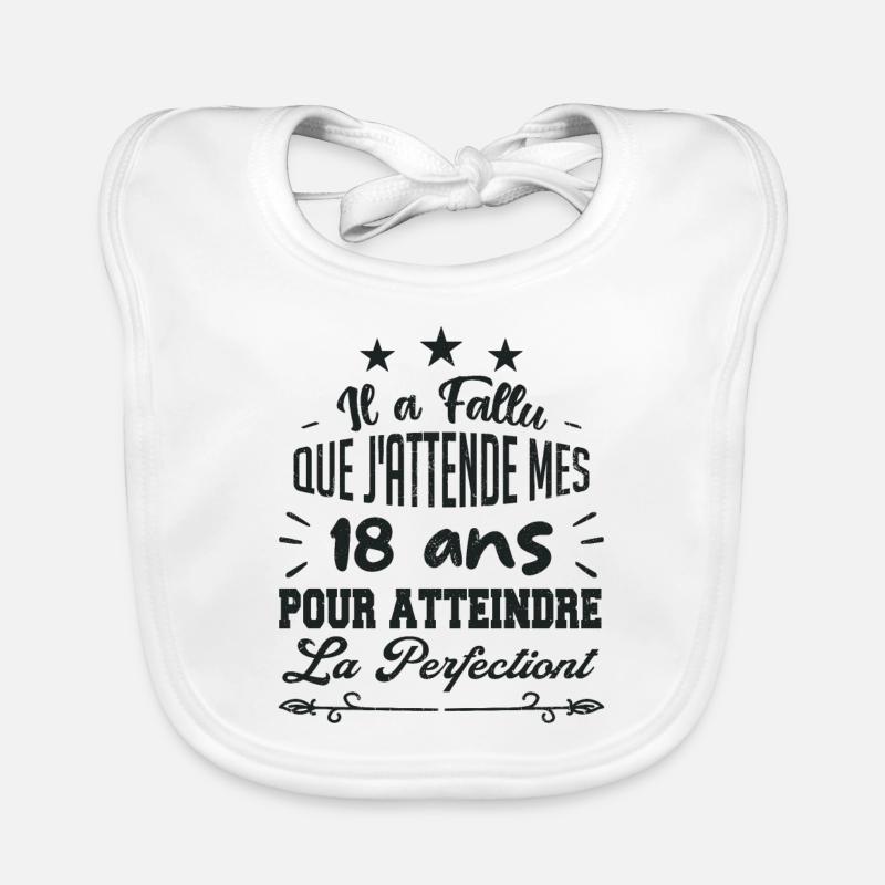 18 ans / perfection Bavoir bio Bébé