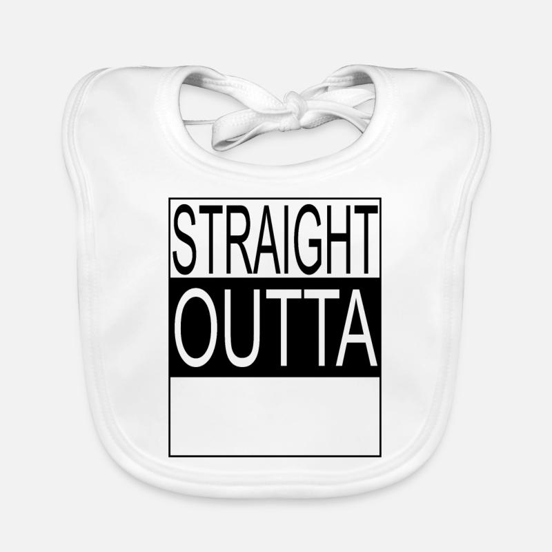 Straight outta Template Organic Baby Bibs