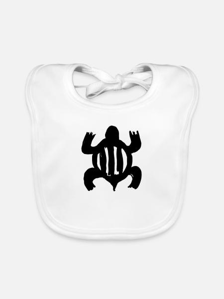 Egypt Ancient symbol Adaptability - Organic Baby Bibs - white - Front