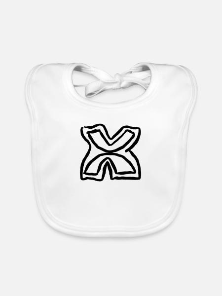 Egypt Ancient Symbol Freedom - Organic Baby Bibs - white - Front