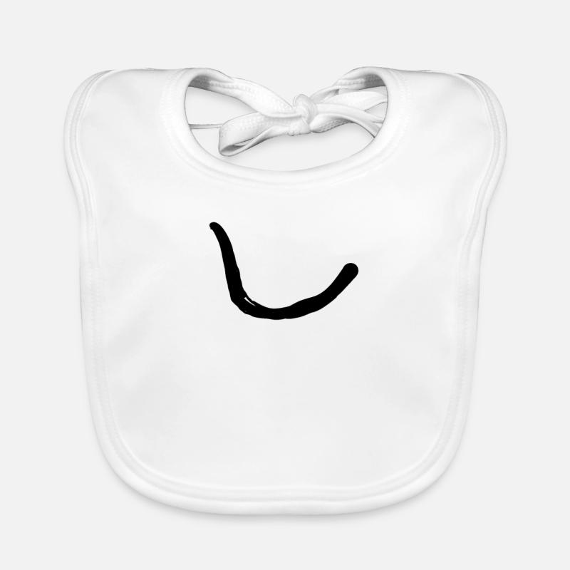 Lettre coréenne N Bavoir bio Bébé