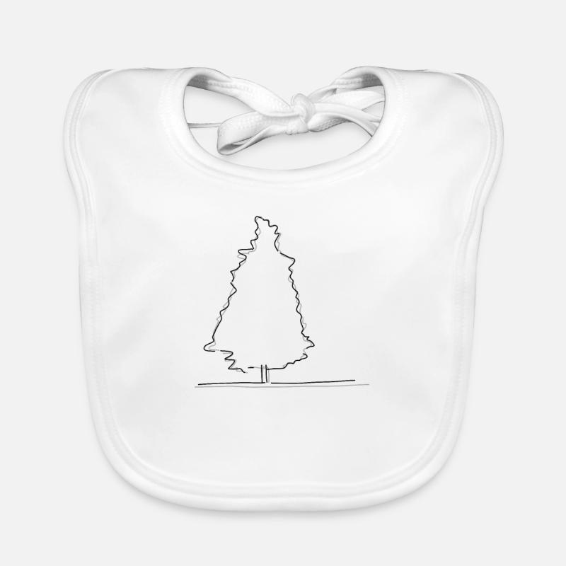 Arbre Lineart Bavoir bio Bébé
