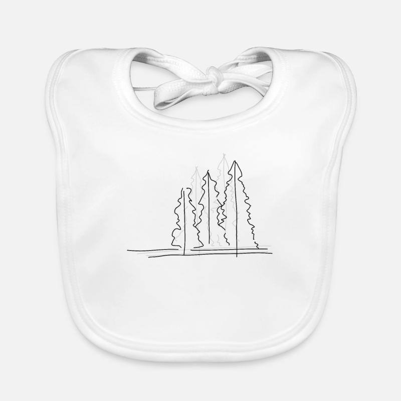 Arbre Lineart Bavoir bio Bébé