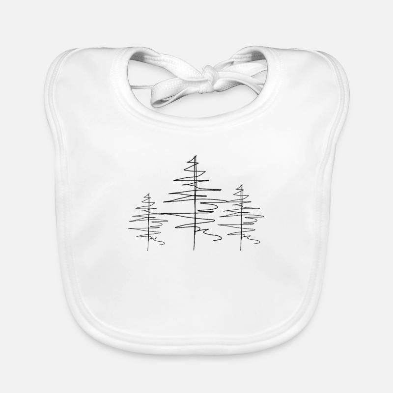 Arbre Lineart Bavoir bio Bébé