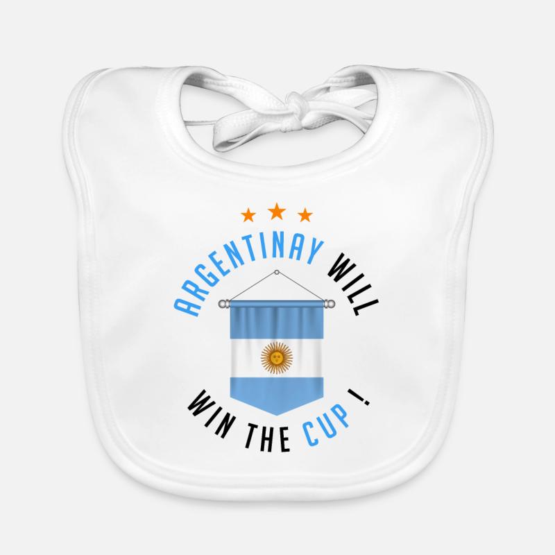 Argentina Will Win The Cup! Organic Baby Bibs