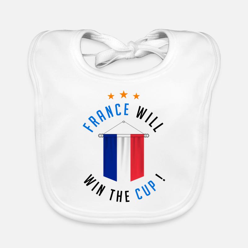 France Will Win The Cup! Organic Baby Bibs