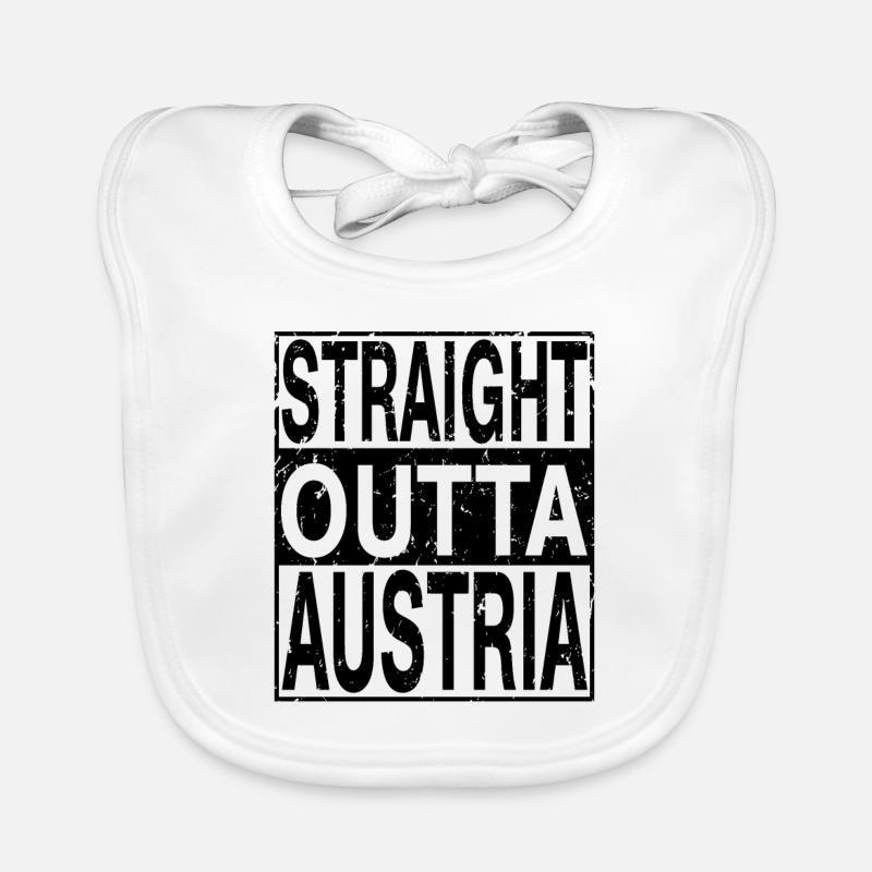 Autriche Straight outta Autriche Bavoir bio Bébé