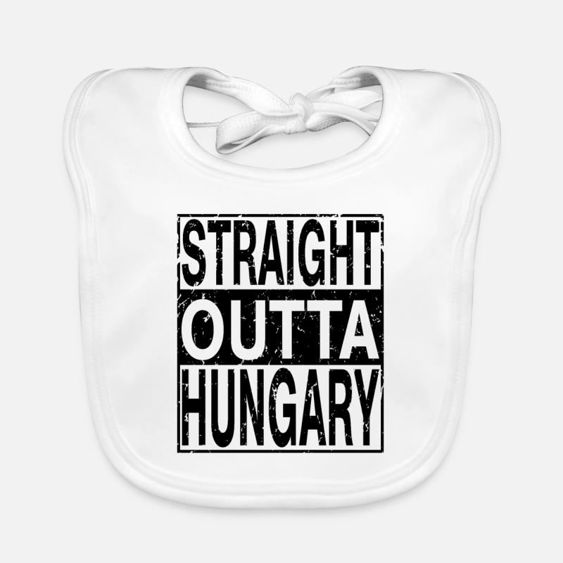 Hungary Straight outta Hungary Organic Baby Bibs