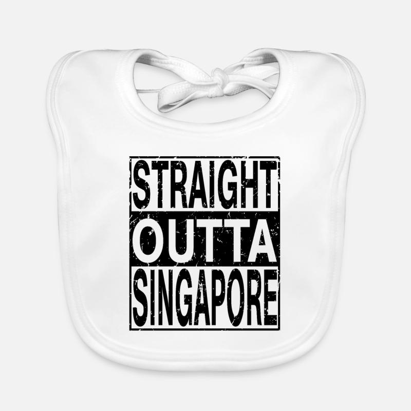 Singapur Straight outta Singapur Baby Bio-Lätzchen