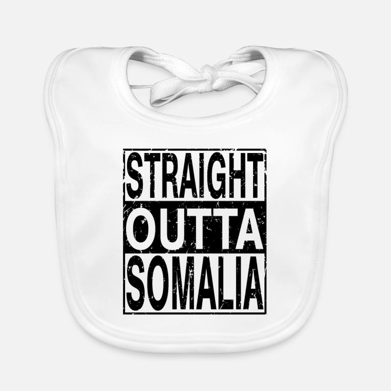 Somalia Straight outta Somalia Organic Baby Bibs