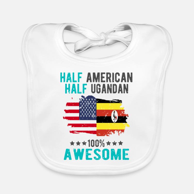 Half American Half Ugandan Organic Baby Bibs
