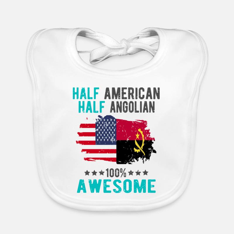 Halb Amerikaner Halb Angolier Baby Bio-Lätzchen