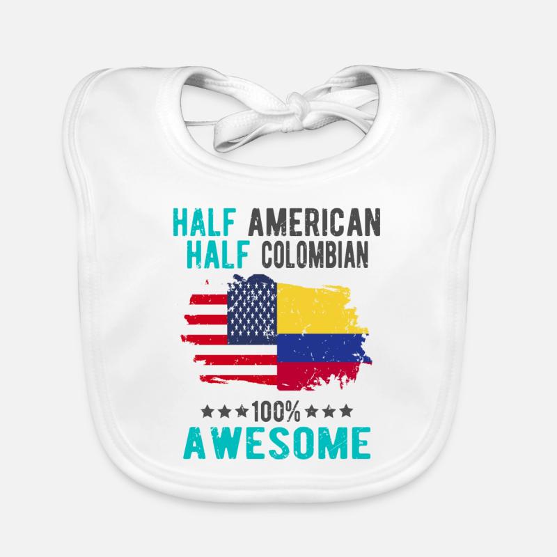 Halb Amerikaner Halb Kolumbianer Baby Bio-Lätzchen