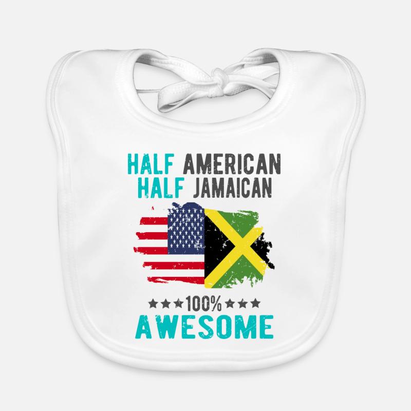 Halb Amerikaner Halb Jamaikaner Baby Bio-Lätzchen