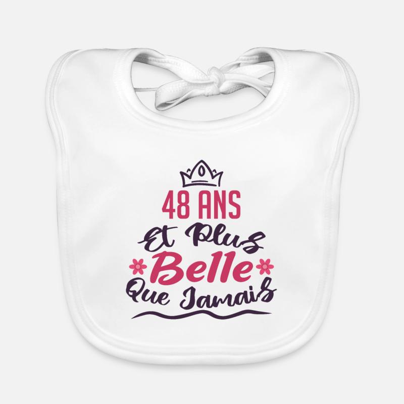 48 ans et plus belle que jamais Bavoir bio Bébé