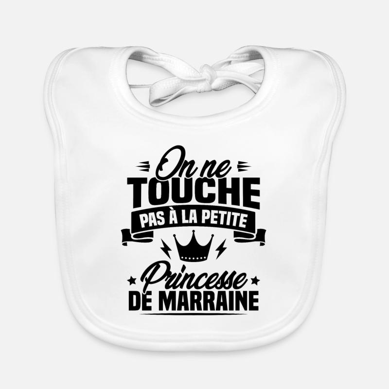 On ne touche pas à la petite princesse de marraine Bavoir bio Bébé