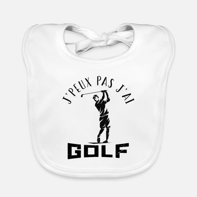Je peux pas j'ai golf Bavoir bio Bébé