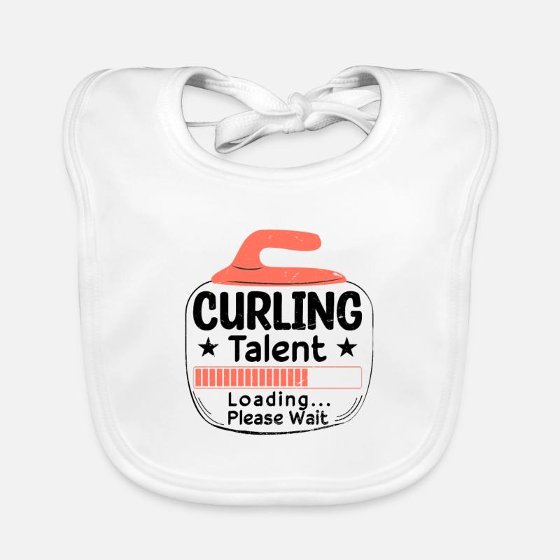 Curling-Talent laden Baby Bio-Lätzchen