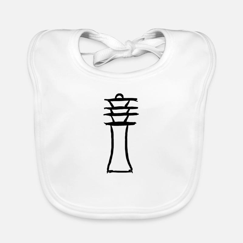Egypte Ancien Symbole Djed Bavoir bio Bébé