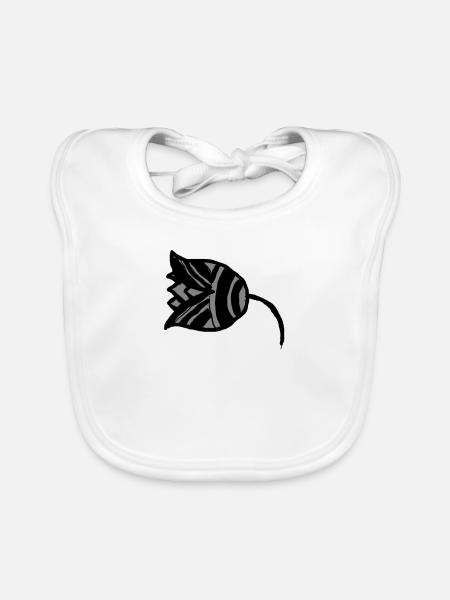 Egypte Symbole Ancien Seshen - Bavoir bio Bébé - blanc - Devant