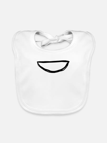 Egypt Ancient Symbol Nebet - Organic Baby Bibs - white - Front