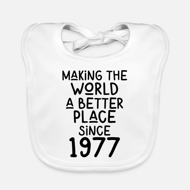 Rendre le monde meilleur depuis 1977 Bavoir bio Bébé