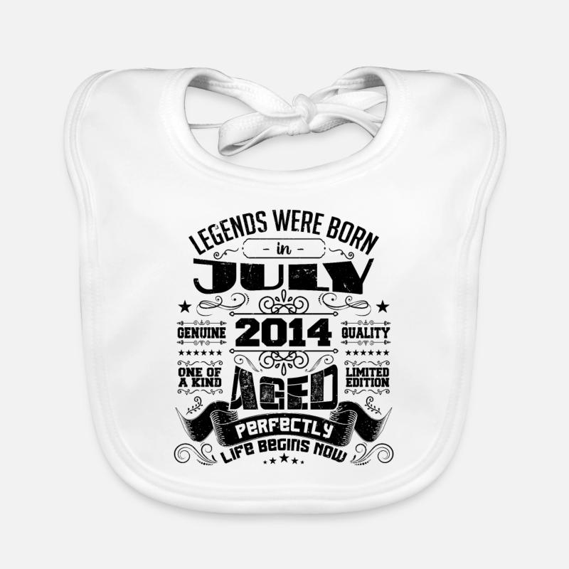 2014 Juli Geburtstagsgeschenk Juli 2014 Baby Bio-Lätzchen