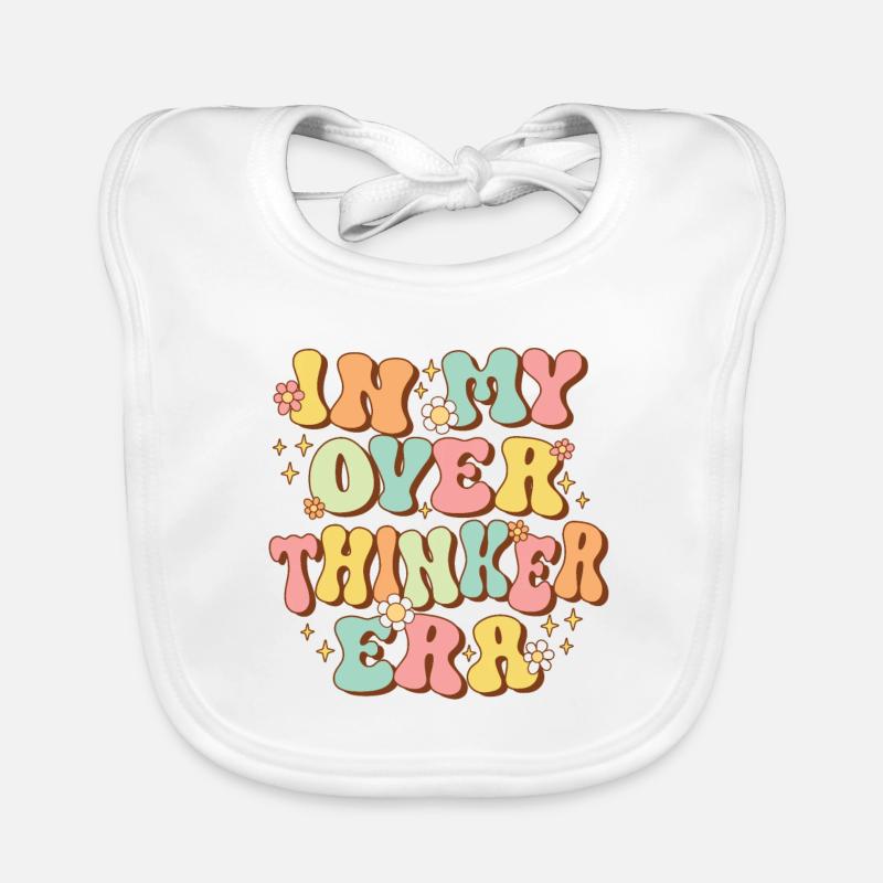 Dans mon ère Overthinker Overthink Groovy Bavoir bio Bébé