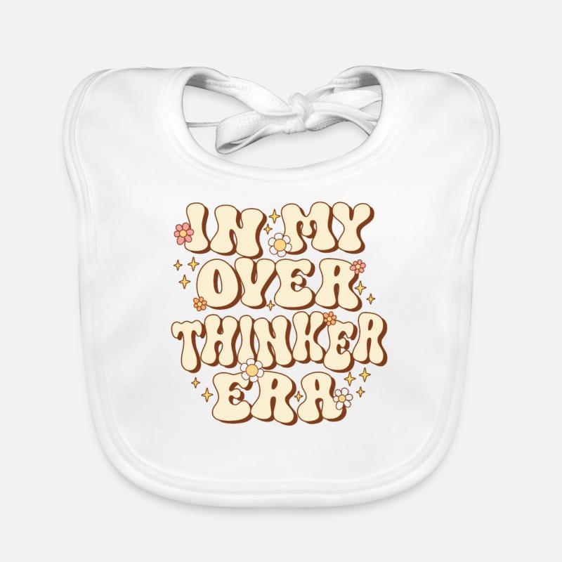 Dans mon ère Overthinker Overthink Groovy Bavoir bio Bébé