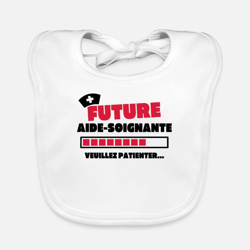 Future aide soignante Bavoir bio Bébé