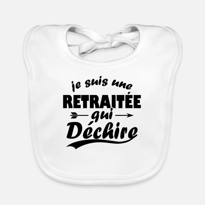 Je suis une retraitée qui déchire Bavoir bio Bébé