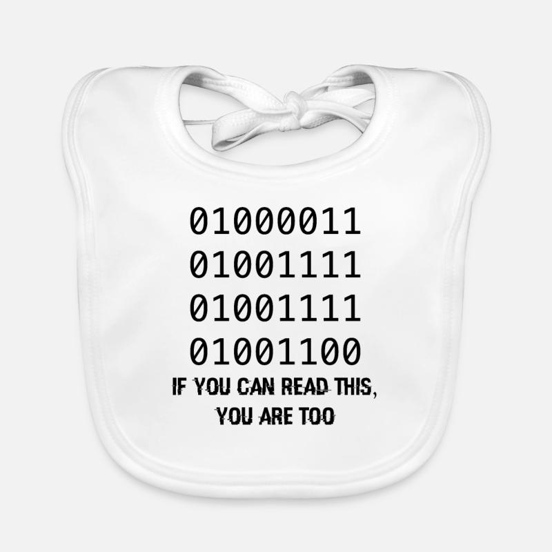 Cadeau Développeurs De Code Binaire Informatique Bavoir bio Bébé