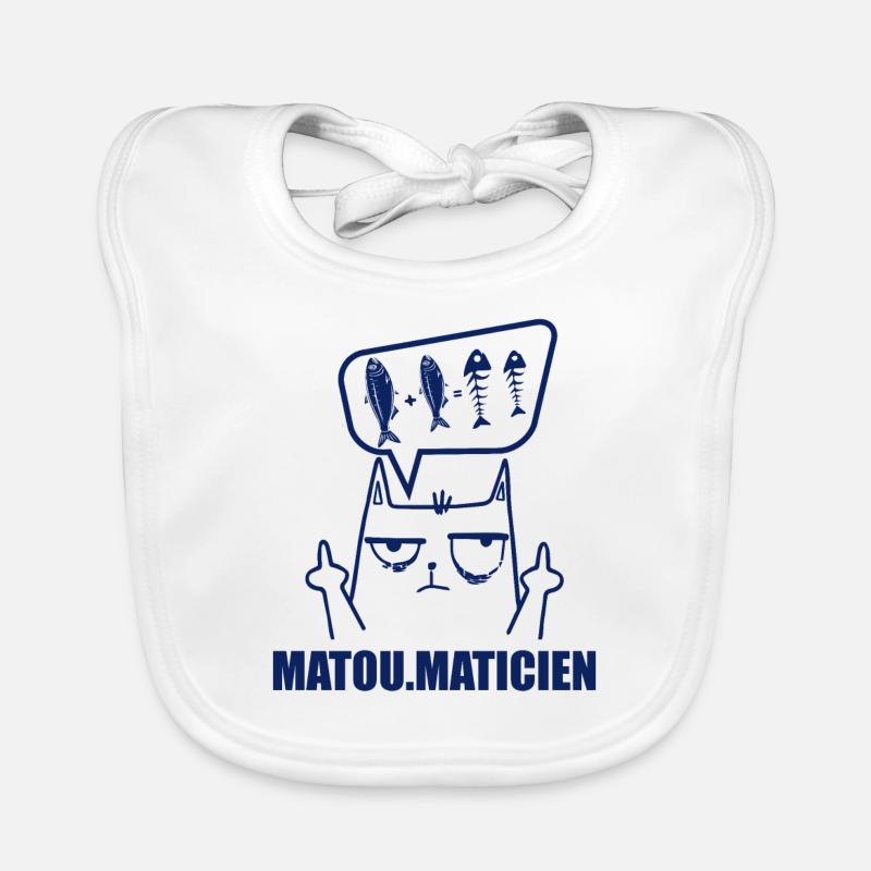 Mathématiques, Mathématicien, Fan de Math - Bavoir bio Bébé - blanc