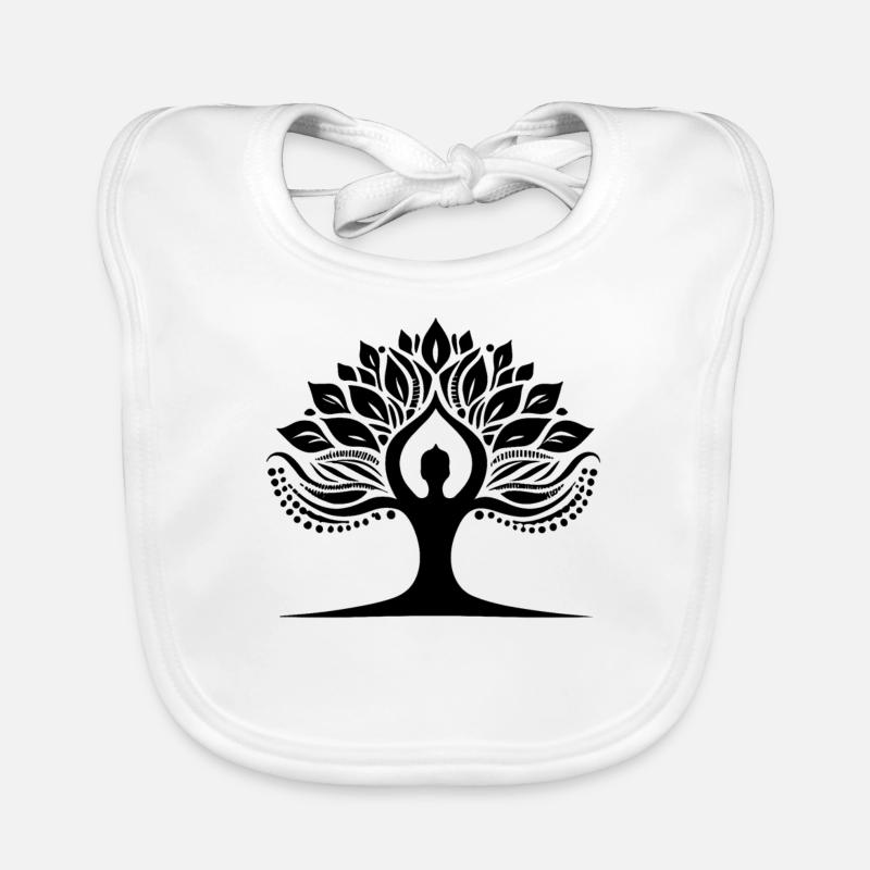 Arbre de pose de yoga Bavoir bio Bébé