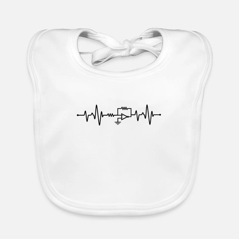 Elektrotechnik Herzschlag Baby Bio-Lätzchen