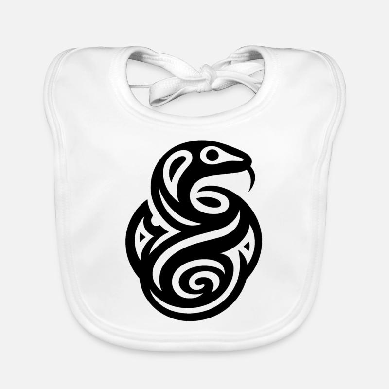 Serpent zodiaque amérindien Bavoir bio Bébé
