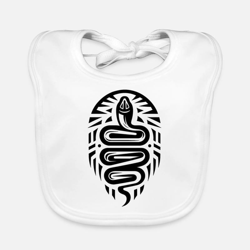 Serpent zodiaque amérindien Bavoir bio Bébé