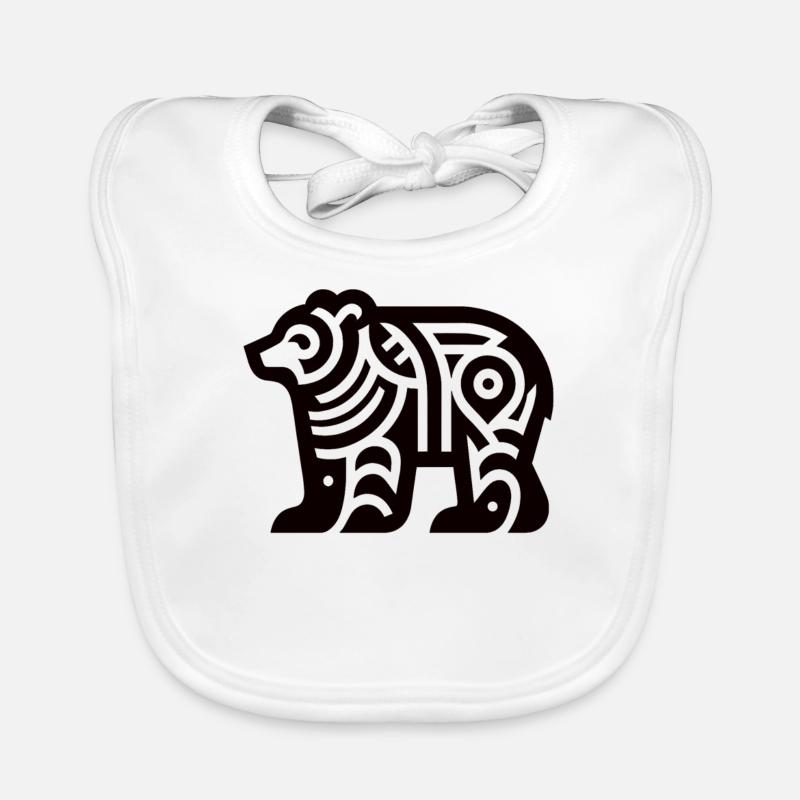 Bär Indianer-Tierkreis Baby Bio-Lätzchen