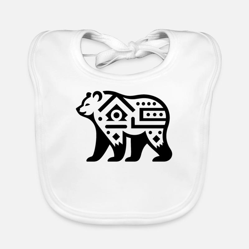 Ours du zodiaque amérindien Bavoir bio Bébé