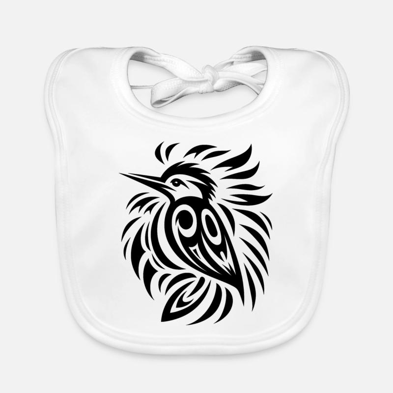 Woodpecker Native American Zodiac Organic Baby Bibs