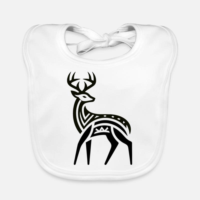 Cerf Amérindien Zodiaque Bavoir bio Bébé